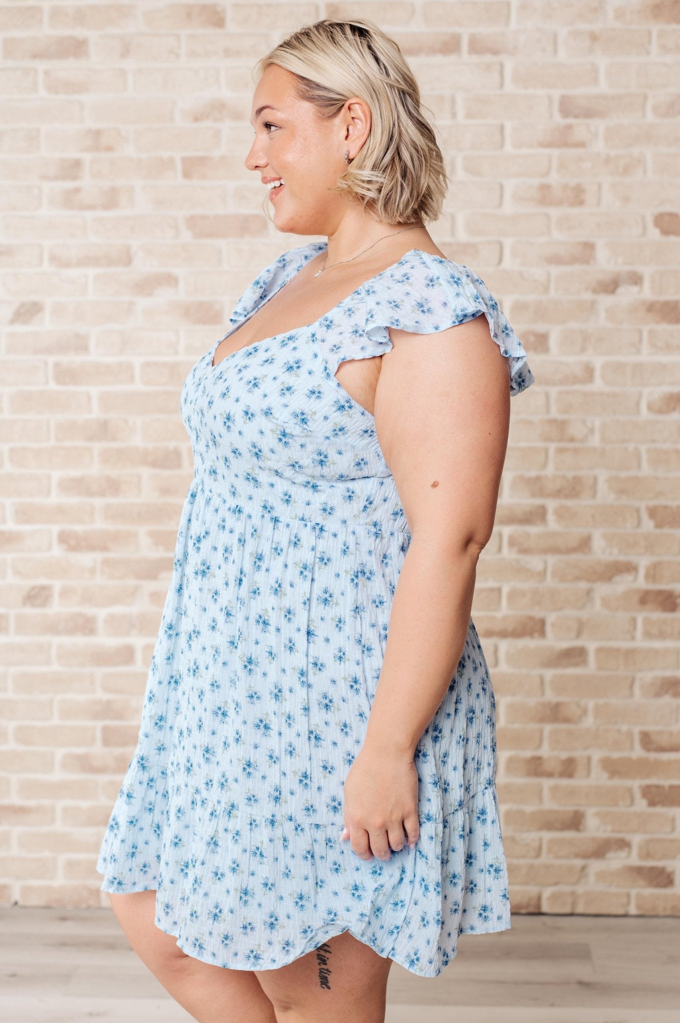 Big Rock Candy Mountain V - Neck Floral Dress - Loving God