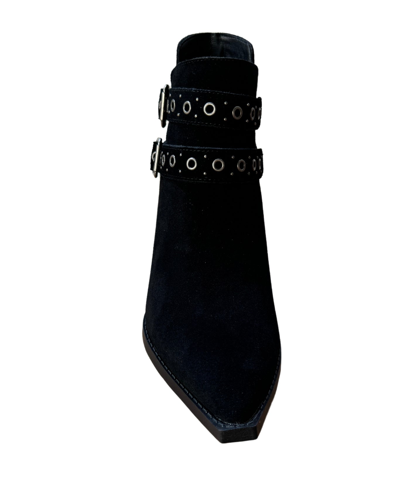Elsa Leather Ankle Boot in Black - Loving God