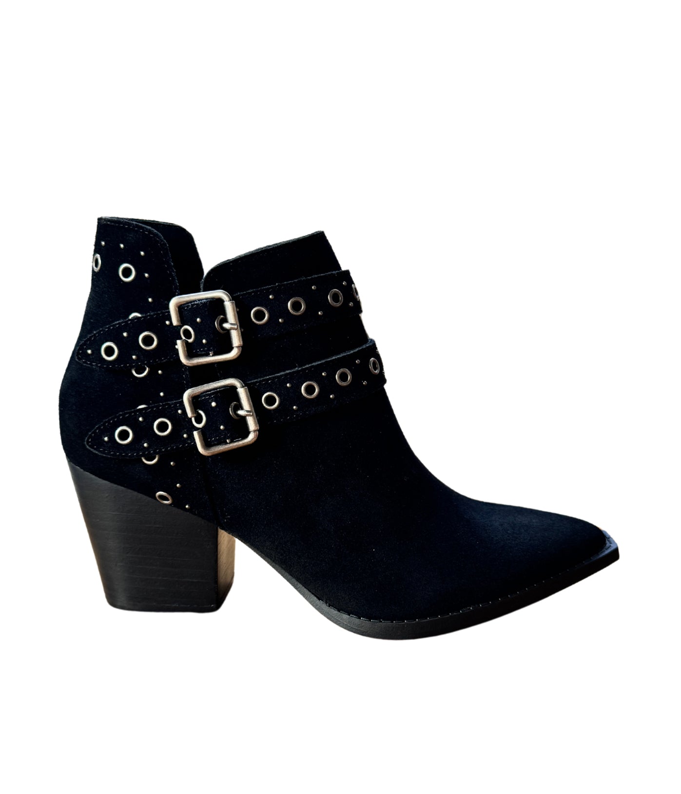 Elsa Leather Ankle Boot in Black - Loving God