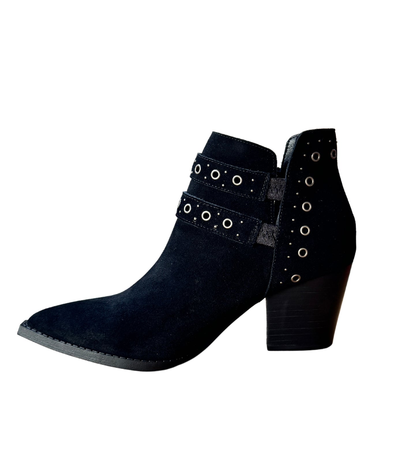 Elsa Leather Ankle Boot in Black - Loving God