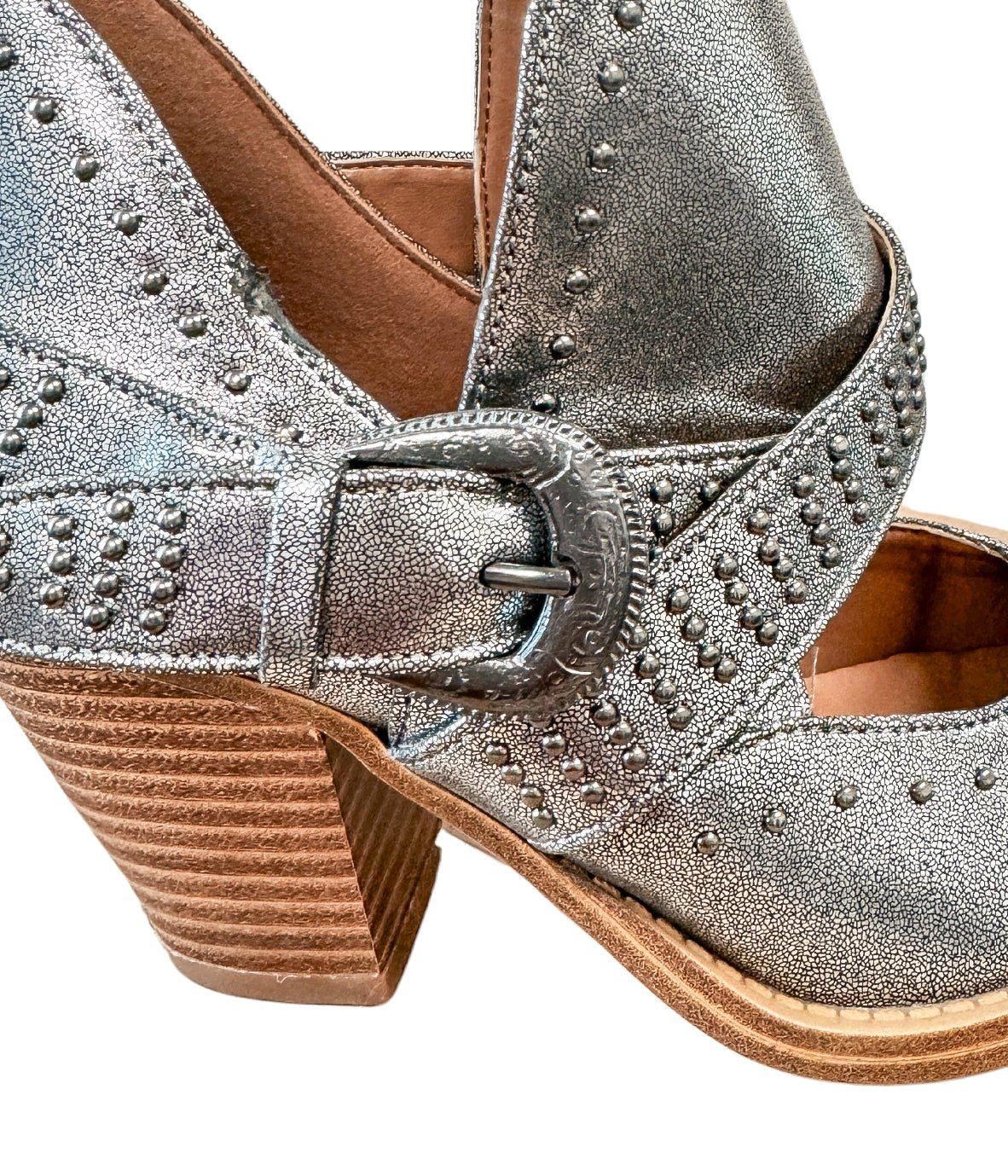 Fiona Ankle Boot in Silver - Loving God