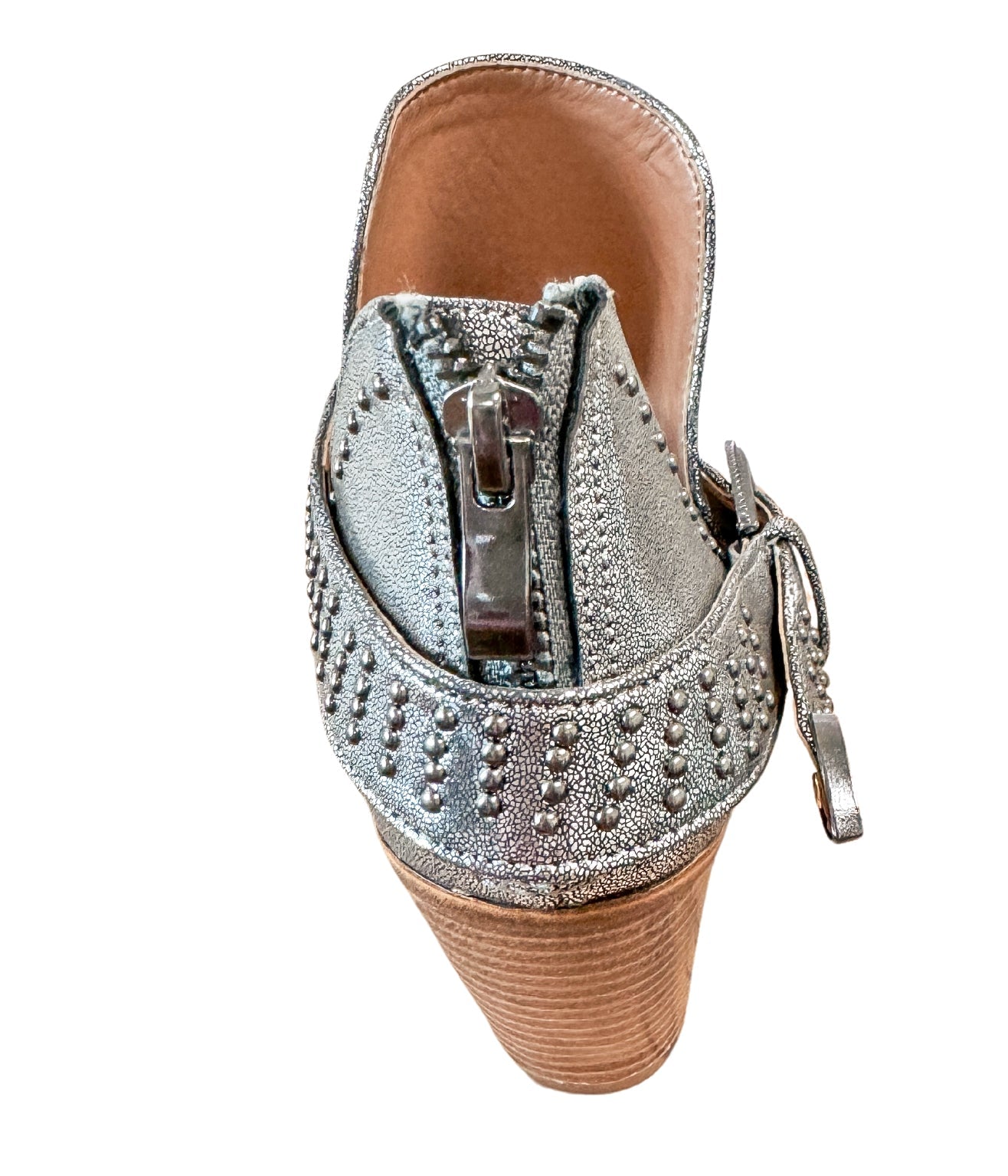 Fiona Ankle Boot in Silver - Loving God