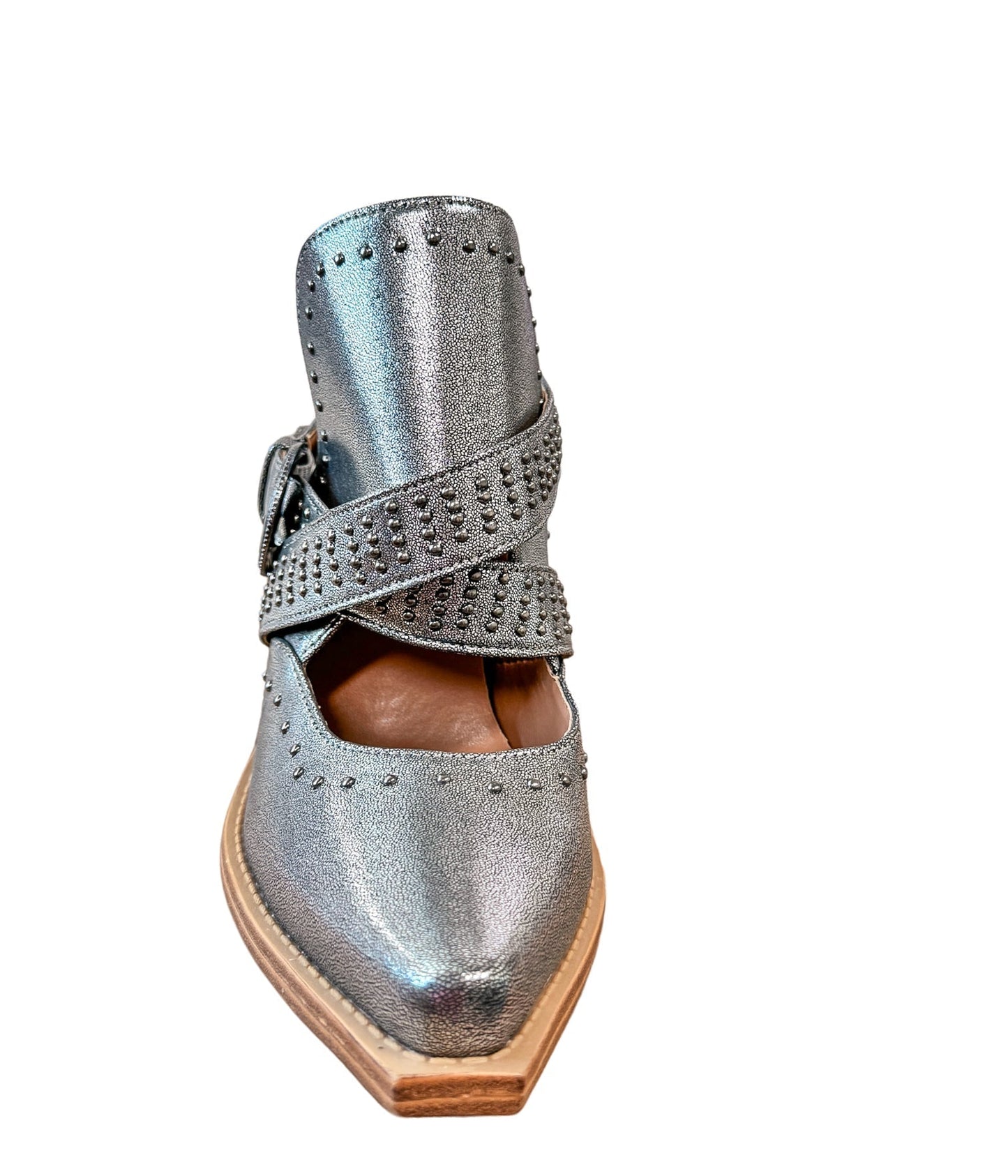 Fiona Ankle Boot in Silver - Loving God