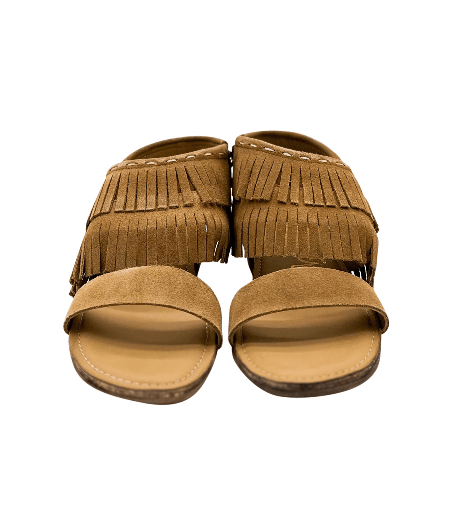 Fringe Star Sandal in Tan - Loving God