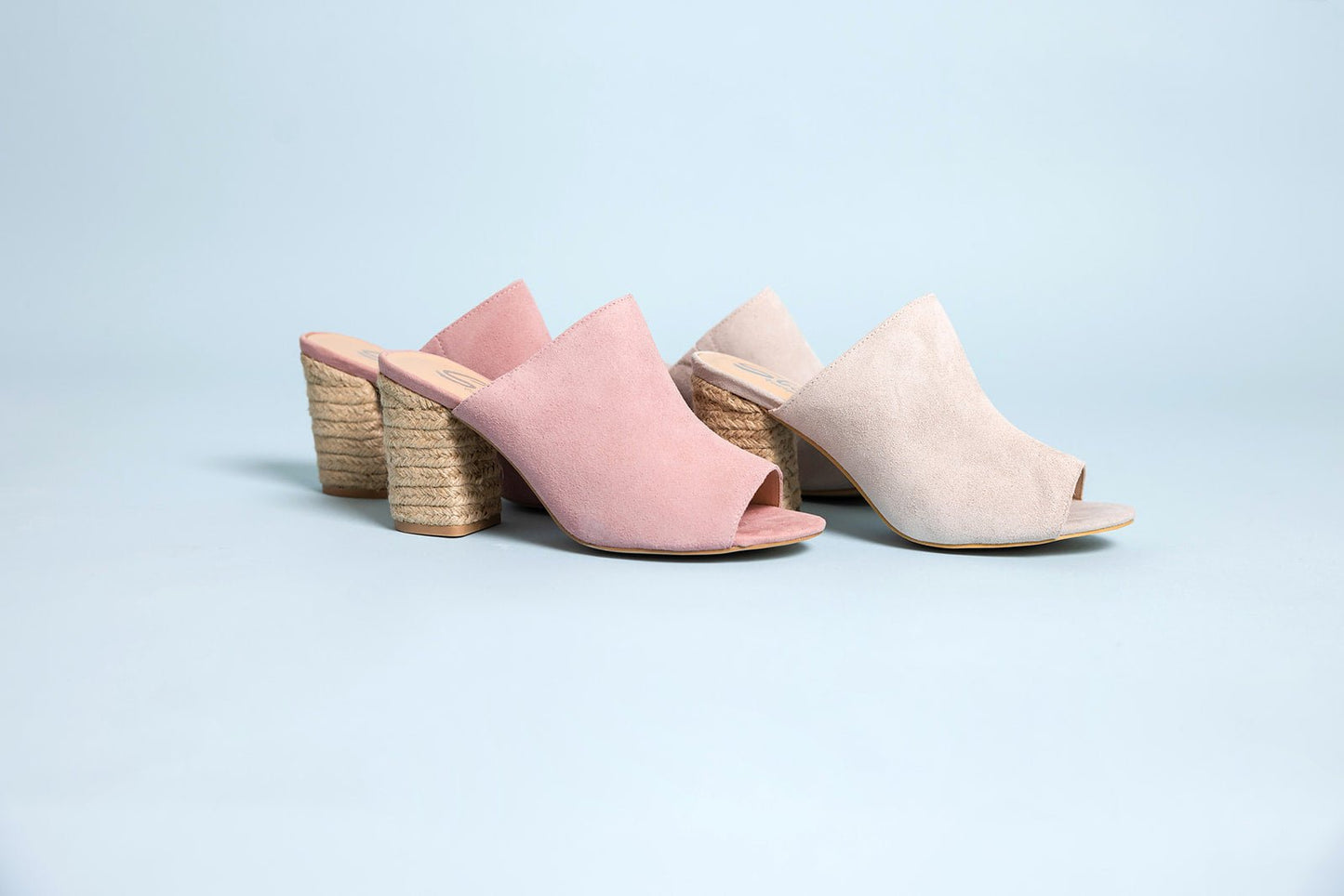 Helena Heeled Sandal in Ice Suede - Loving God