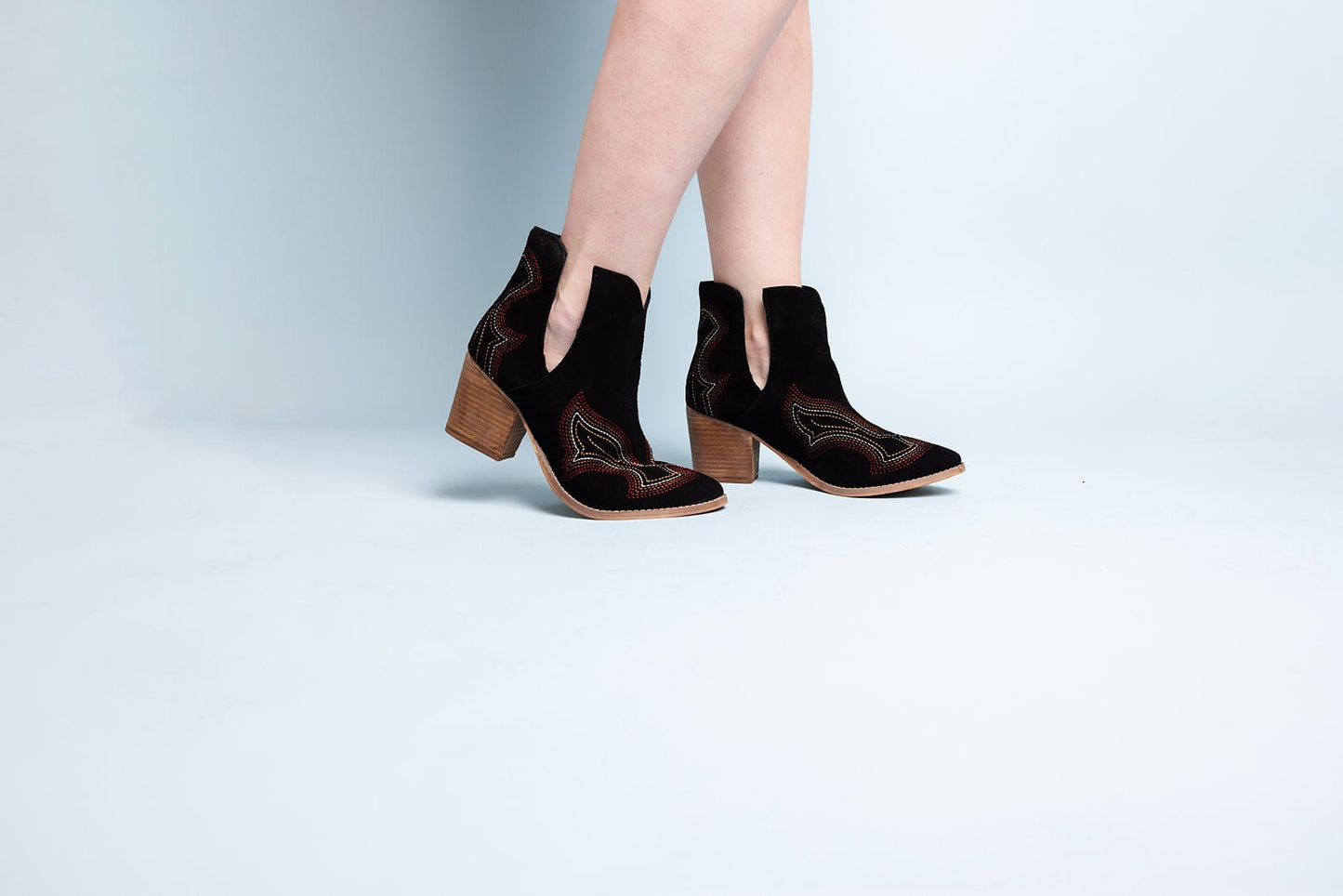 Journee Ankle Boots in Blue - Loving God