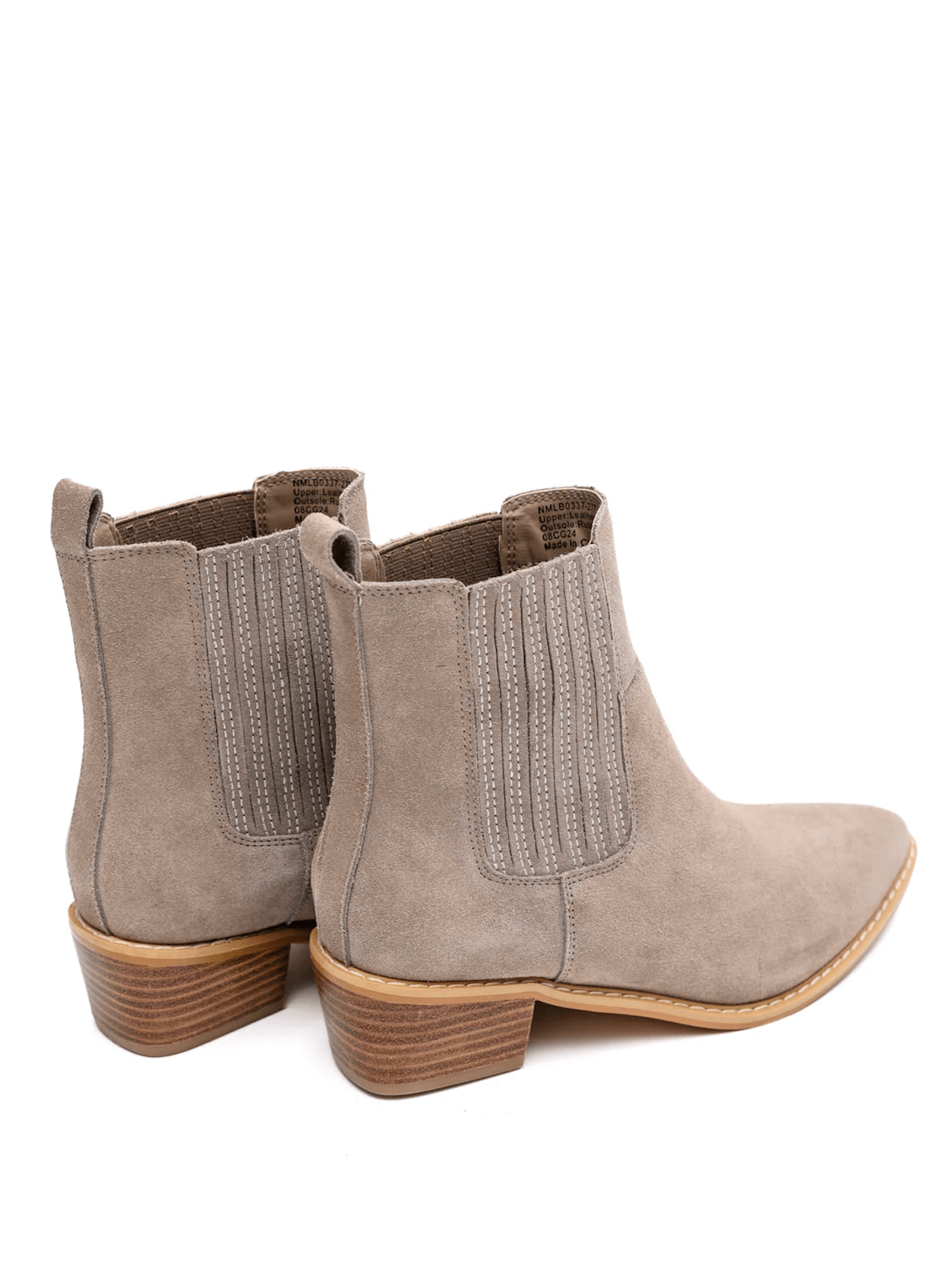 Leonor Suede Ankle Boot in Taupe - Loving God