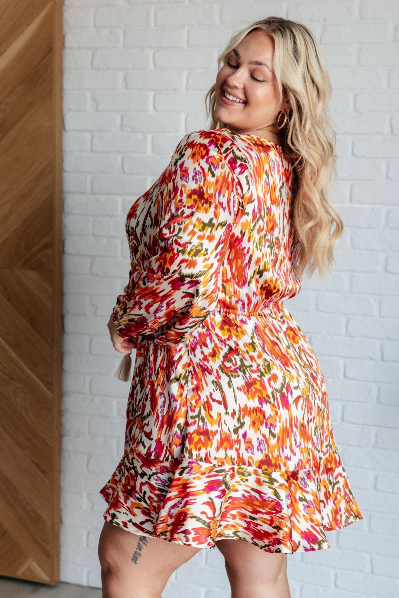 Once Upon a Dream V - Neck Balloon Sleeve Dress - Loving God