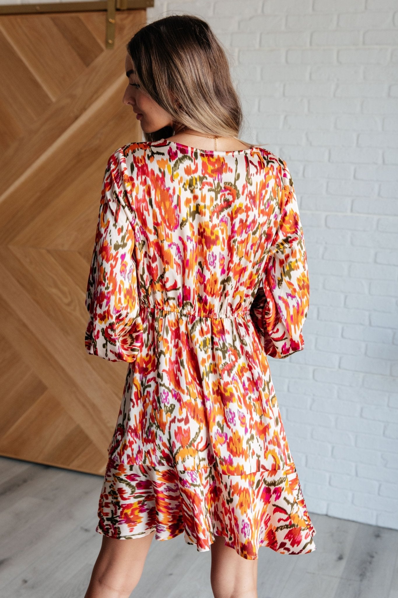 Once Upon a Dream V - Neck Balloon Sleeve Dress - Loving God