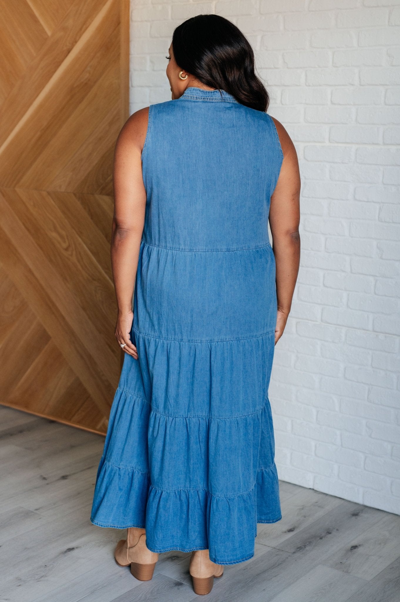 Perfect Choice Denim Maxi Dress - Loving God