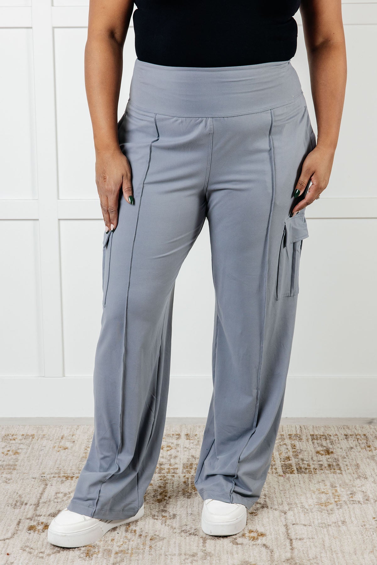 Race to Relax Cargo Pants in Rhino Grey - Loving God