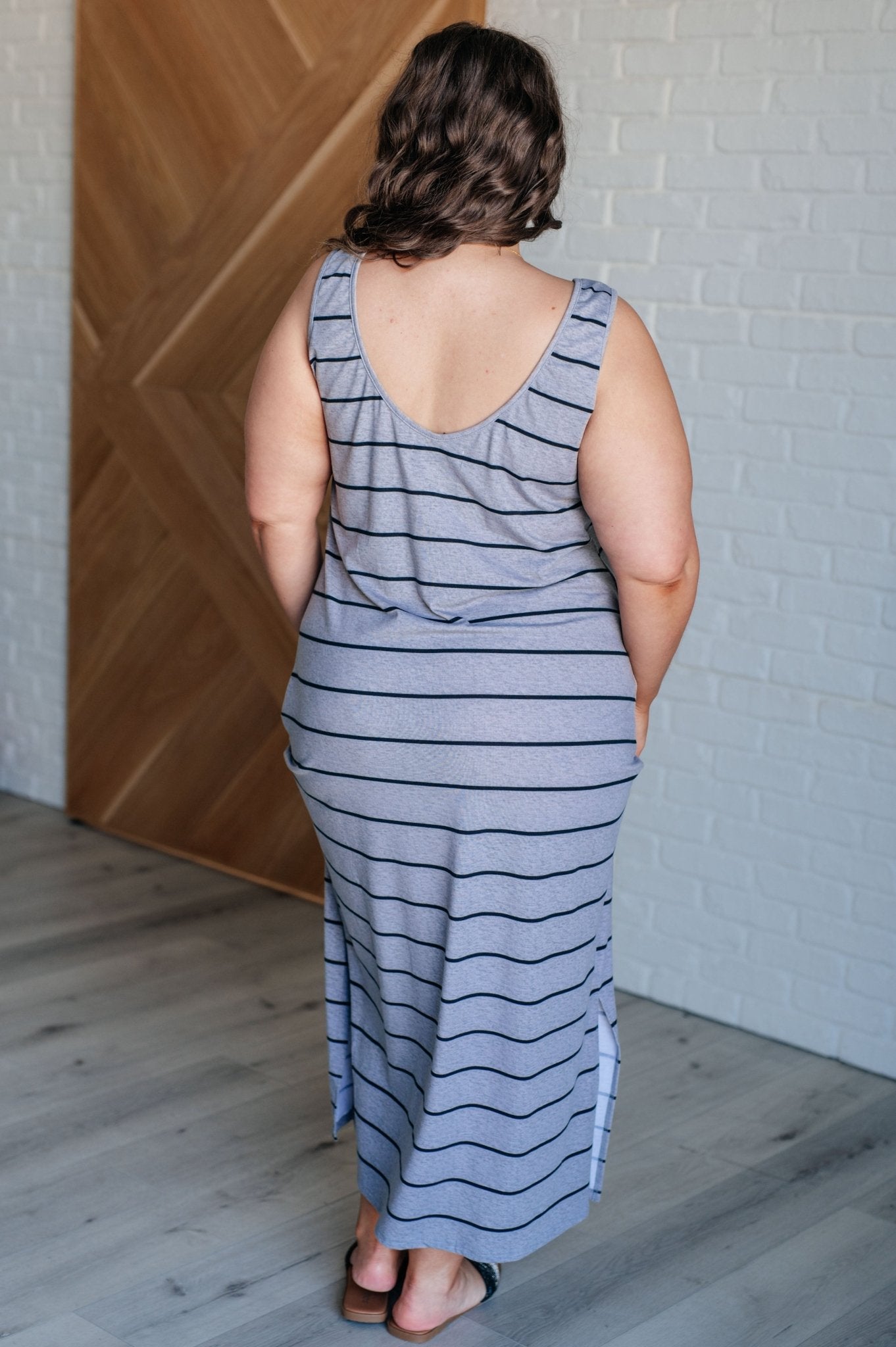 Still Got It Sleeveless Maxi In Gray - Loving God