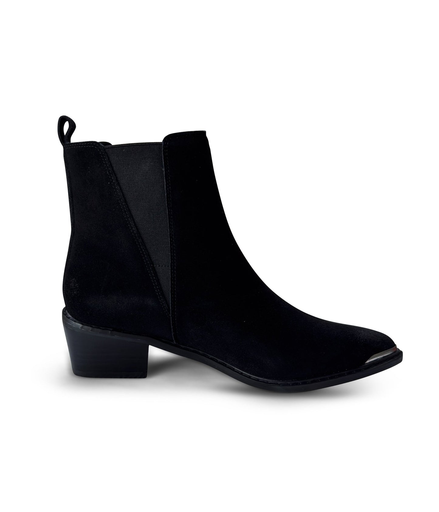 Wylie Suede Ankle Boot in Black - Loving God