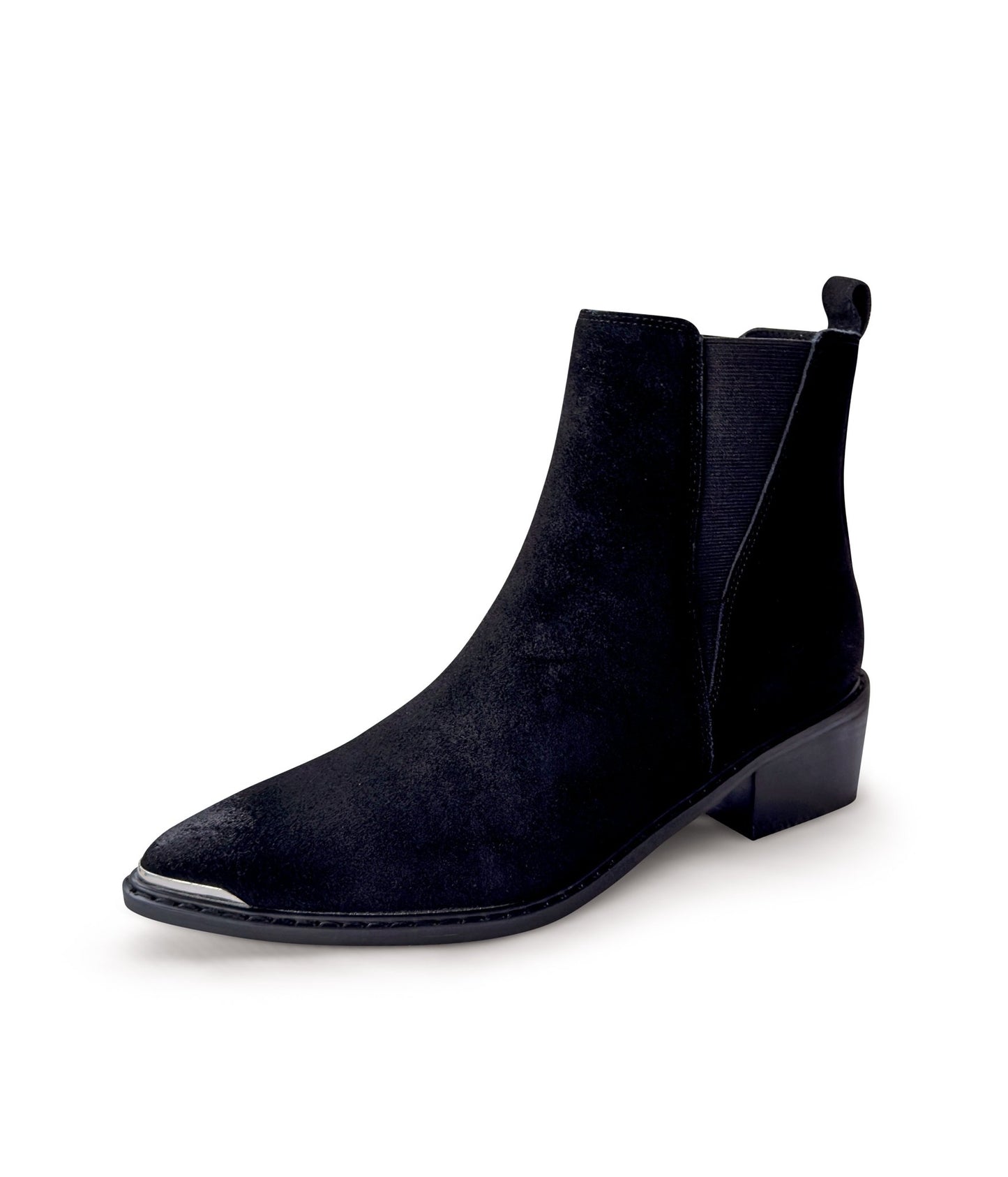 Wylie Suede Ankle Boot in Black - Loving God