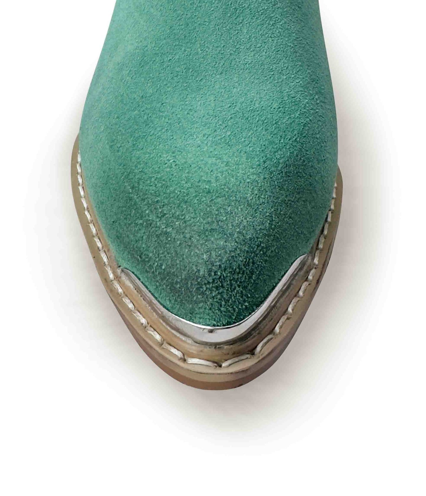 Wylie Suede Ankle Boot in Teal - Loving God