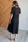 Always Learning Dolman Sleeve Dress in Black - Loving God