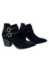 Elsa Leather Ankle Boot in Black - Loving God