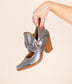 Fiona Ankle Boot in Silver - Loving God