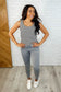 Giving the Run Around Joggers in Gray - Loving God