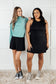 Gym and Tonic Butter Romper Dress in Black - Loving God