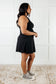 Gym and Tonic Butter Romper Dress in Black - Loving God