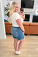Kelsey Mid Rise Distressed Cutoff Shorts - Loving God