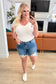 Kelsey Mid Rise Distressed Cutoff Shorts - Loving God