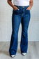 Mavis High Rise Side Seam Detail Flare Jeans - Loving God