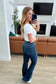 Mavis High Rise Side Seam Detail Flare Jeans - Loving God