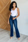 Mavis High Rise Side Seam Detail Flare Jeans - Loving God