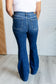 Mavis High Rise Side Seam Detail Flare Jeans - Loving God
