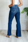 Mavis High Rise Side Seam Detail Flare Jeans - Loving God