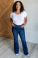 Mavis High Rise Side Seam Detail Flare Jeans - Loving God