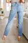 Nora High Rise Rigid Magic Destroy Slim Straight Jeans - Loving God