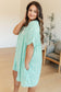 Rodeo Lights Dolman Sleeve Dress in Mint Floral - Loving God