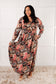 Send it Over Faux Wrap Maxi Dress - Loving God