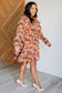So Long, Farewell Balloon Sleeve Floral Dress - Loving God