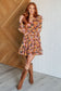 So Long, Farewell Balloon Sleeve Floral Dress - Loving God