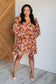 So Long, Farewell Balloon Sleeve Floral Dress - Loving God