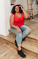 Stay Easy Tank In Cherry - Loving God
