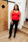 Stay Easy Tank In Cherry - Loving God