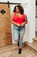 Stay Easy Tank In Cherry - Loving God