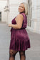 Tied In A Bow Velvet Dress - Loving God