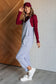 Totally Me Spaghetti Strap Jumpsuit in Heather Grey - Loving God