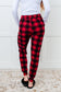 Your New Favorite Joggers in Red Plaid - Loving God